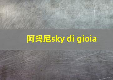 阿玛尼sky di gioia